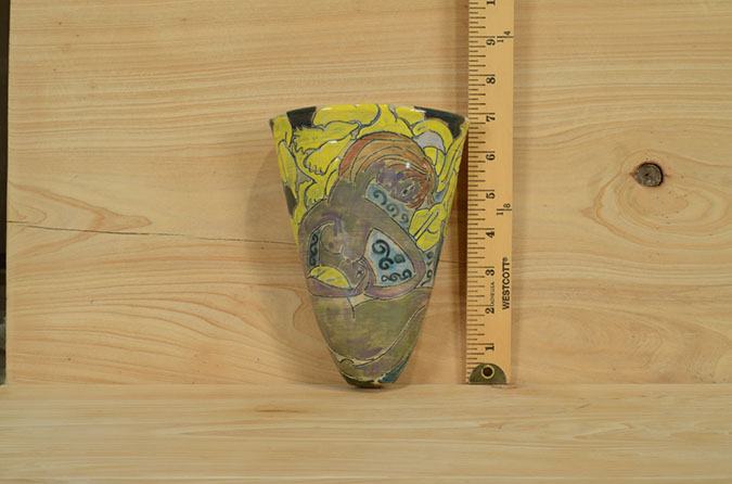 Wall Vase - Decorated by Patricia Findeisen